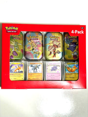 Pokémon 151 4 Mini Tins + 4 Promo Cards Bundle