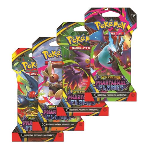 Pokemon ME2 Phantasmal Flames | 4 Sleeved Booster Packs
