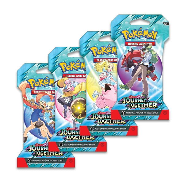 Pokémon TCG: Scarlet & Violet-Journey Together Sleeved Booster Pack (10 Cards) 4 packs