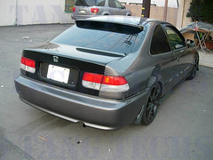 HIC CIVIC 96-00 2DR COUPE REAR ROOF WINDOW VISOR SPOILER MATTE BLACK *** FREE SHIPPING!!! ***