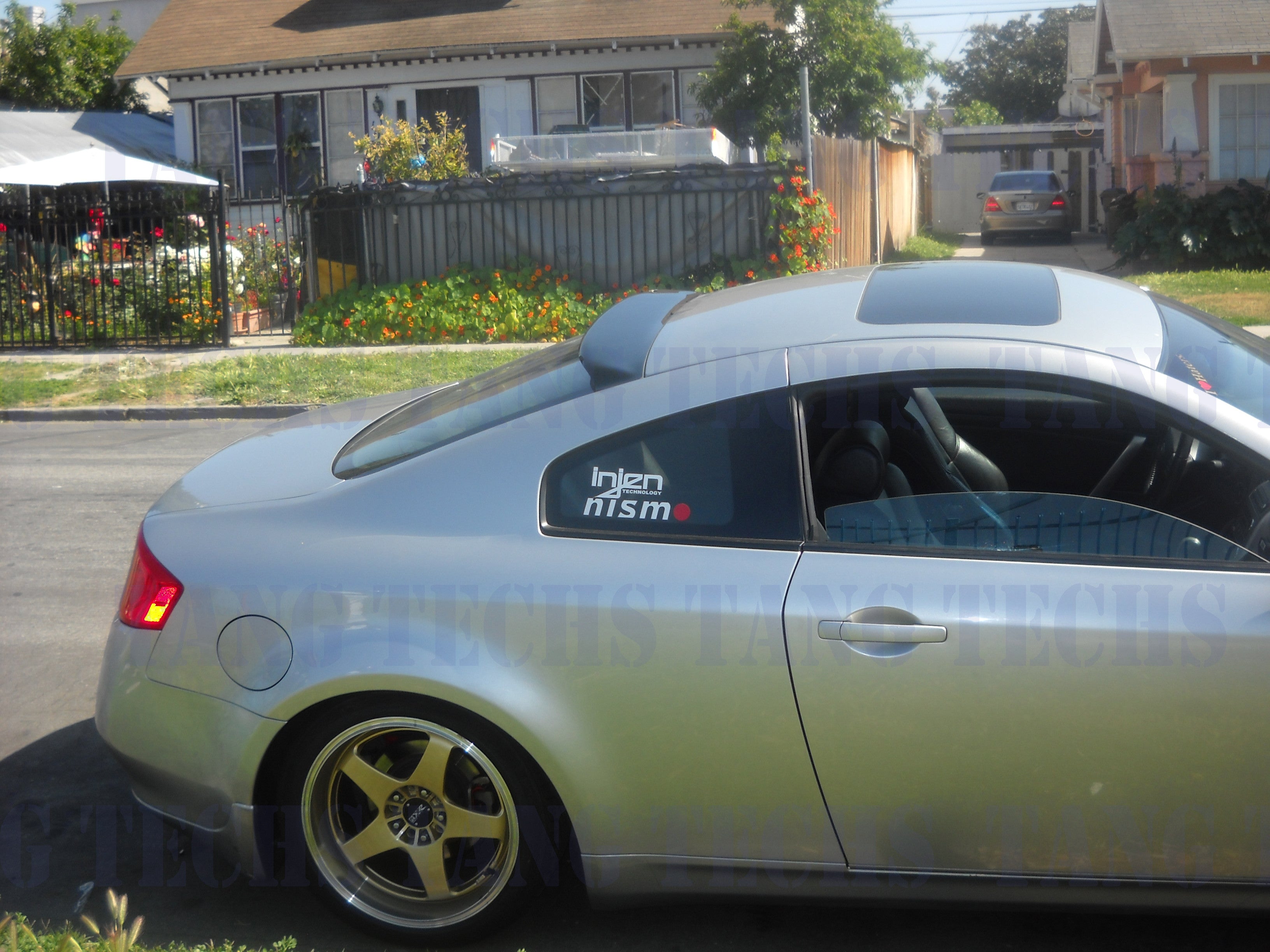 HIC INFINITI G35 2DR REAR ROOF WINDOW VISOR SPOILER SMOKE JDM FREE Tang Tech